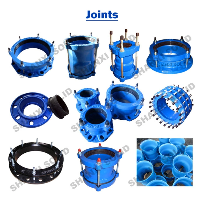 Ductile Iron Saddle Tee with Flange Branch for PVC/PE Pipes